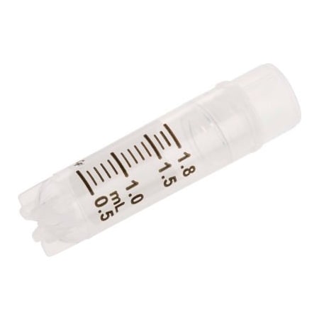 Celltreat 1.8ml CF Cryogenic Vial, Internal Thread, Self-Standing, Sterile, 100/Case 229915
